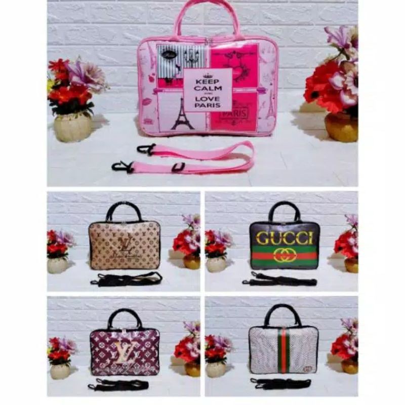 Tas travel bag karakter/travelbag motif dewasa