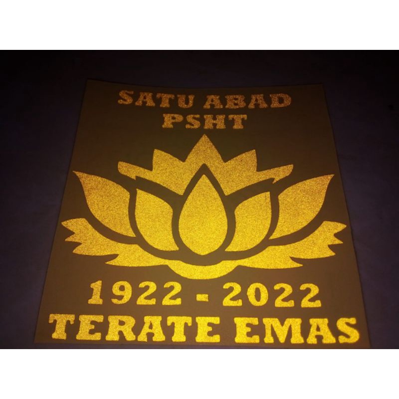 

stiker psht cuting terate emas 1 abad ukuran 10×10