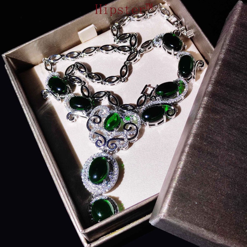 Natural Necklace Emerald Fashion Luxury