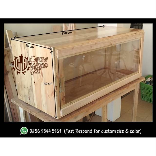 Box Jati Belanda + pintu kaca