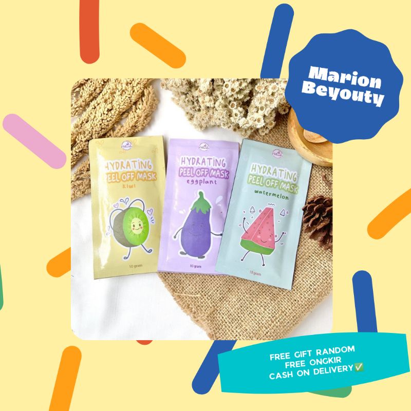 [FREE GIFT] NATUREKA MASKER SEMANGKA/TERONG/KIWI PEEL OFF MASK