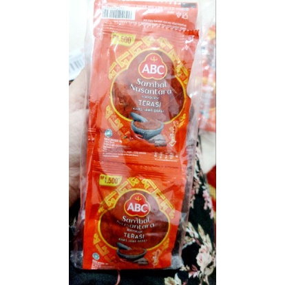 Sambal Nusantara Terasi ABC renceng 18gr x 10pcs / Sambal Uleg 20gr x 10pcs