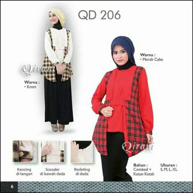QIRANI QD 206/Atasan qirani/atasan wanita/atasan murah/atasan adem/atasan kaos