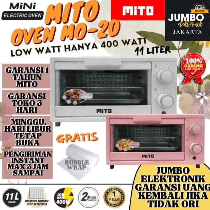 Oven Oven Listrik Mini Mito Mo 20 Mo20 11 Liter Low Watt Electric Mitochiba
