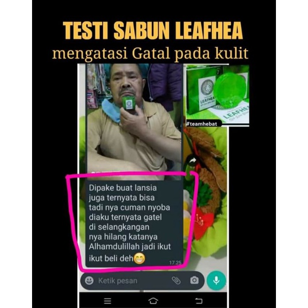 sabun leafhea original 1 box boleh di ecer