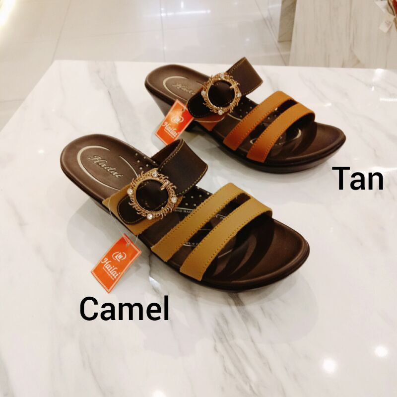 sendal wanita terbaru hailai BZ 14... tumit kokoh 5cm senyawa