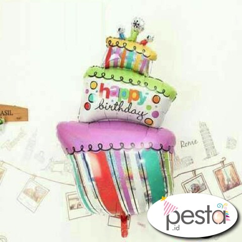 

Balon Cake Happy Birthday 40cm