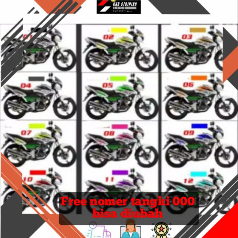 Striping tiger revo varian putih