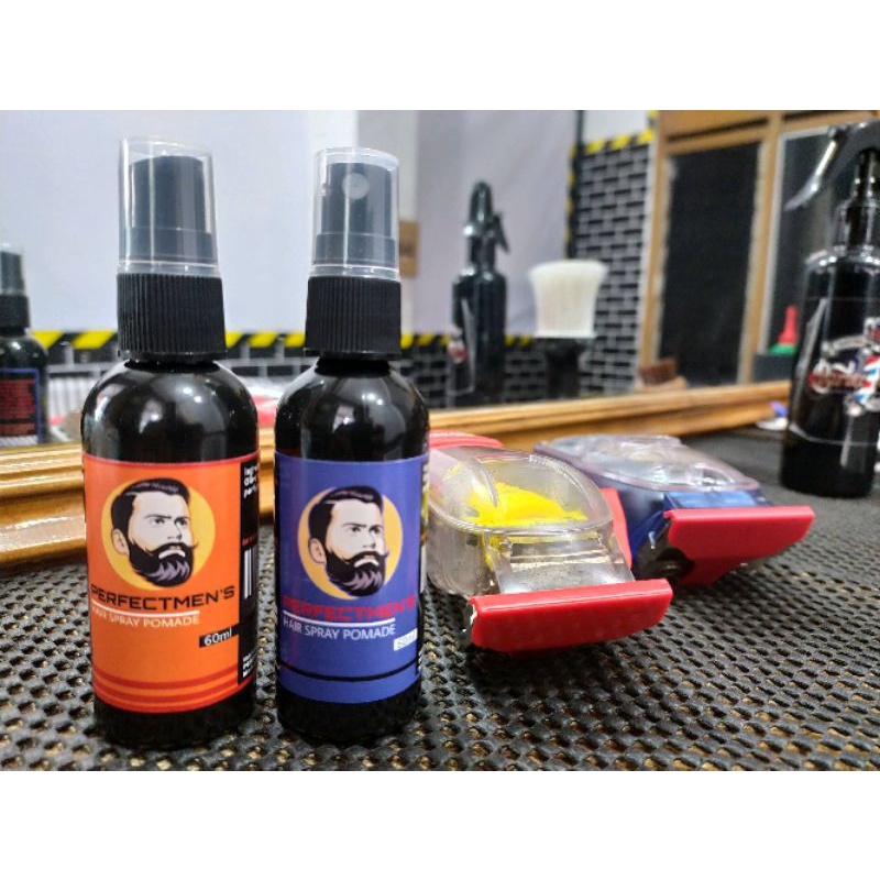 Pomade cair/ Pomade spray/ Pomade liquid 60ml ORIGINAL Perfectmens HAIR SPRAY POMADE CANDY MAN,Minyak wangi rambut, Pomade cair (Free sisir+sticker)