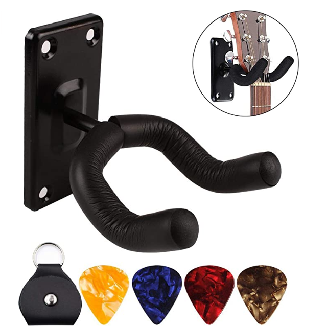 ⭐ready⭐1 pcs Wall Mount Guitar Hanger Hook untuk Gitar Akustik Listrik + 1 pcs Tas Pilihan Gitar