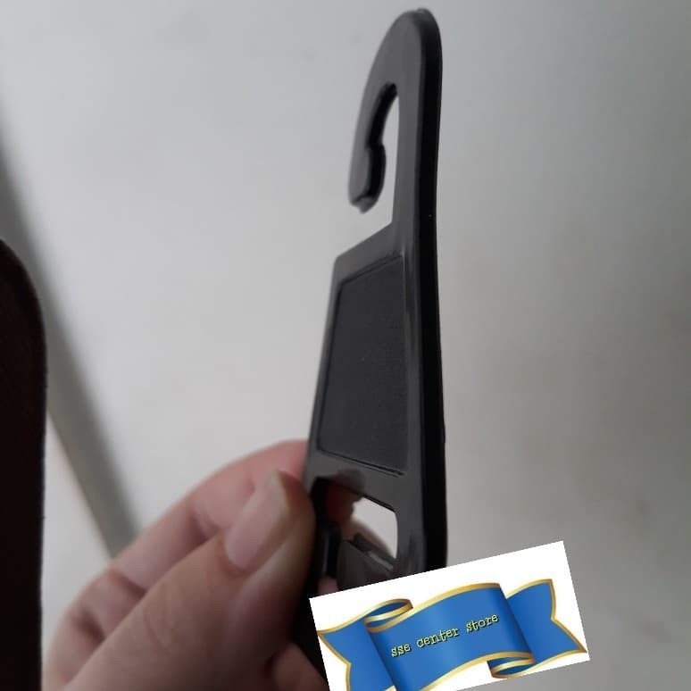 Gantungan hanger dasi plastik satuan hitam