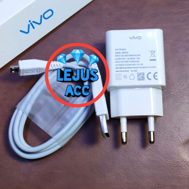 Charger Micro USB Vivo Y20 - Y20i - Y20s - Y20G - Y20A - Y20 2021 Fast Charging Original