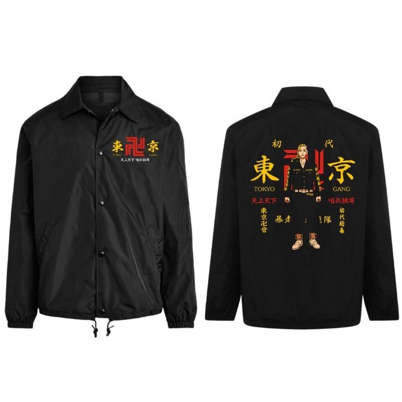 Jaket Coach Pria Tokyo Revengers Mikey Draken Manji Manjiro Cosplay