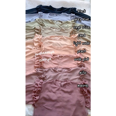 Ruby Crinkle Blouse | blouse bahan crinkle premium