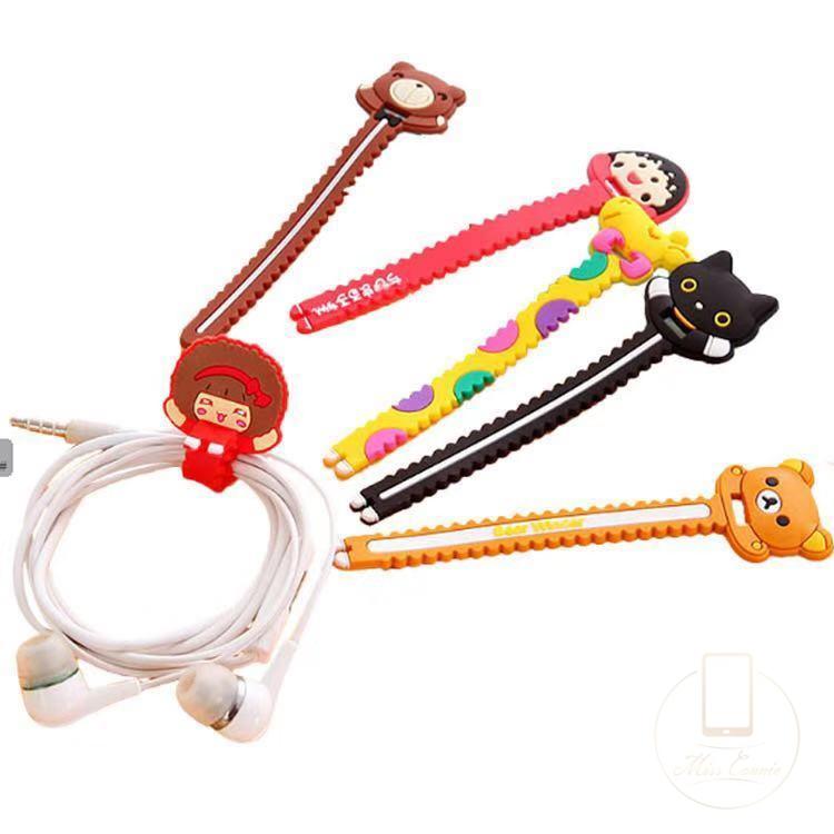 Pelindung Kabel Data / Charger Usb Bentuk Kartun/Cable Winder /Earphone Managerment/Cable Fastener