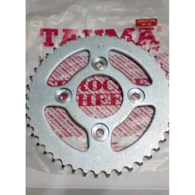 GEAR BELAKANG 428 45T GIR BELAKANG SUPRA FIT NEW/SATRIA FU NEW