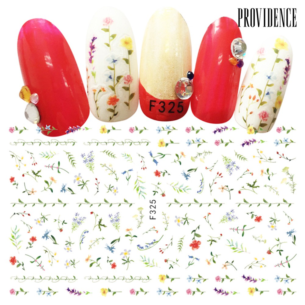 Providence Nail Art Sticker Self-Adhesive Decal Fruit Flower Leaves Plant Nail Decorations