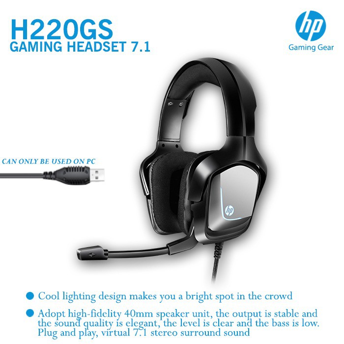 Headset Gaming HP H 220 GS