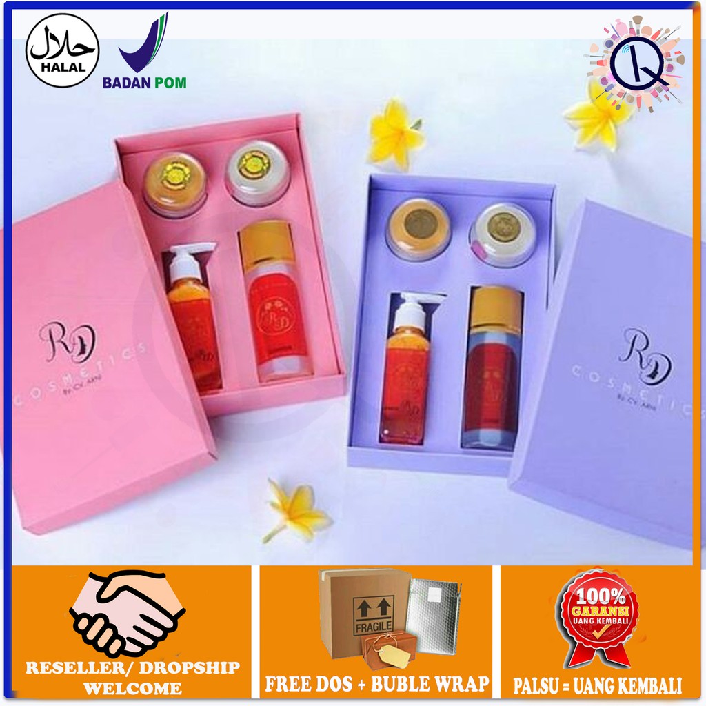 RD CV Arny Arni Kemasan Box Original Paket Perawatan Wajah Krim Pemutih Cream Kecantikan Beauty