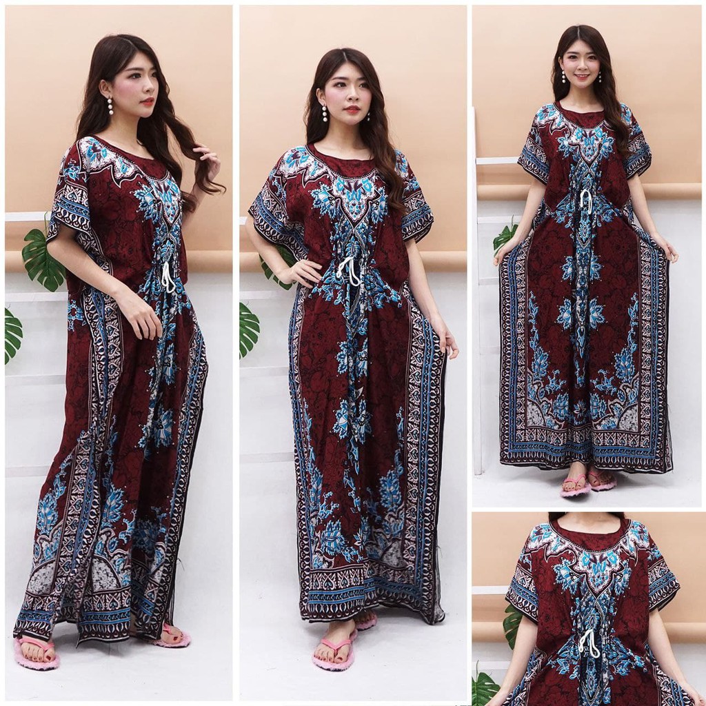 Long dress KELELAWAR lowo jumbo BORA TURKEY | Daster Batik Fasion Wanita Murah