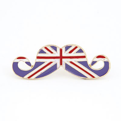 LRC Cincin Korean persoanlity fashion effendi moustache national flag pattern openings ring