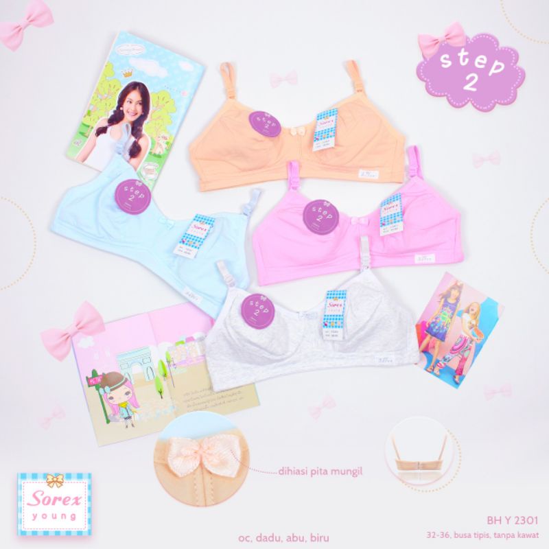 Sorex Young  Y 2301 step 2 miniset/bra untuk remaja