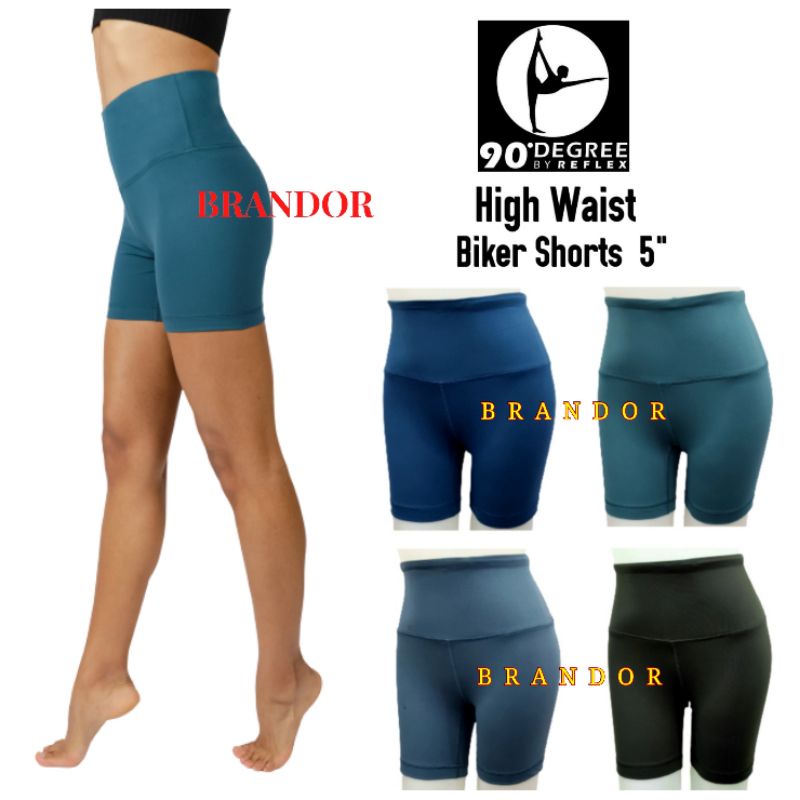 DGSH05 - HIGH WAIST BIKER - YOGA PANTS 5&quot; By DEGREE