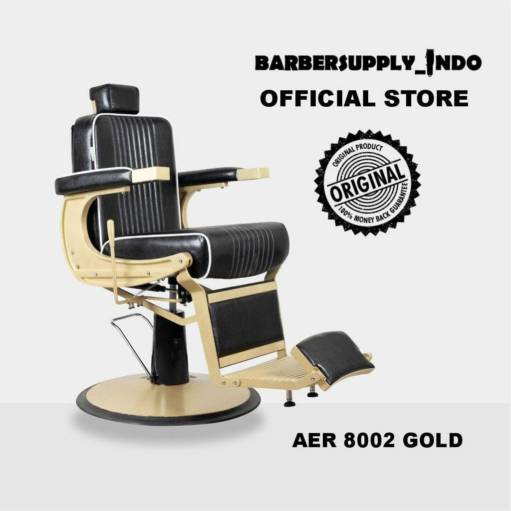 KURSI BARBER SHOP HIDROLIK BARBERSHOP AER 8002 GOLD