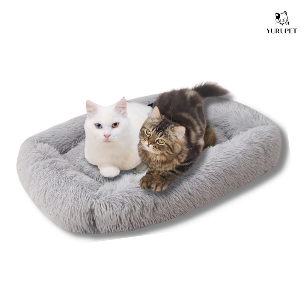 Tempat Tidur Kucing Bentuk Oval Jumbo Nyaman Untuk Peliharaan Kita Ukuran 70x50x10cm