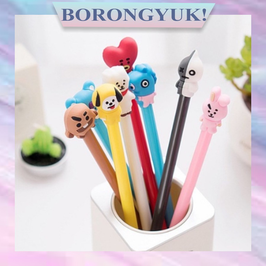 

BORONGYUK - KPOP PENA BTS ARMY CUTE CARTOON BT21 BANGTAN BOYS ARMY RJ TATA PEN PULPEN BT 21 PN022