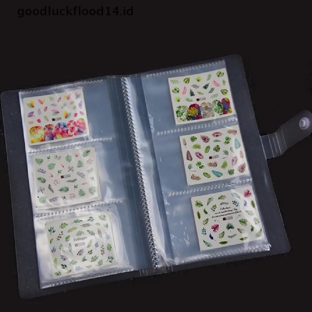 [OOID] 80/168 Slots Nail Sticker Empty Storage Book Holder Case Photo Album With Button ID