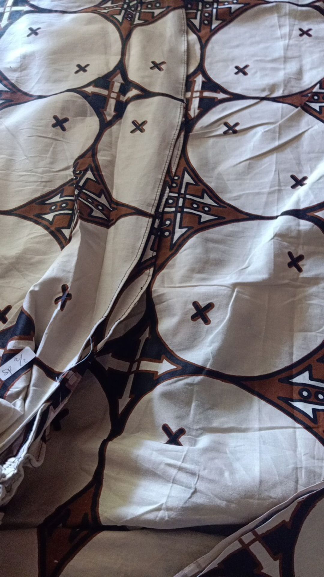 Sprei Batik Pekalongan Motf Kawung Sogan