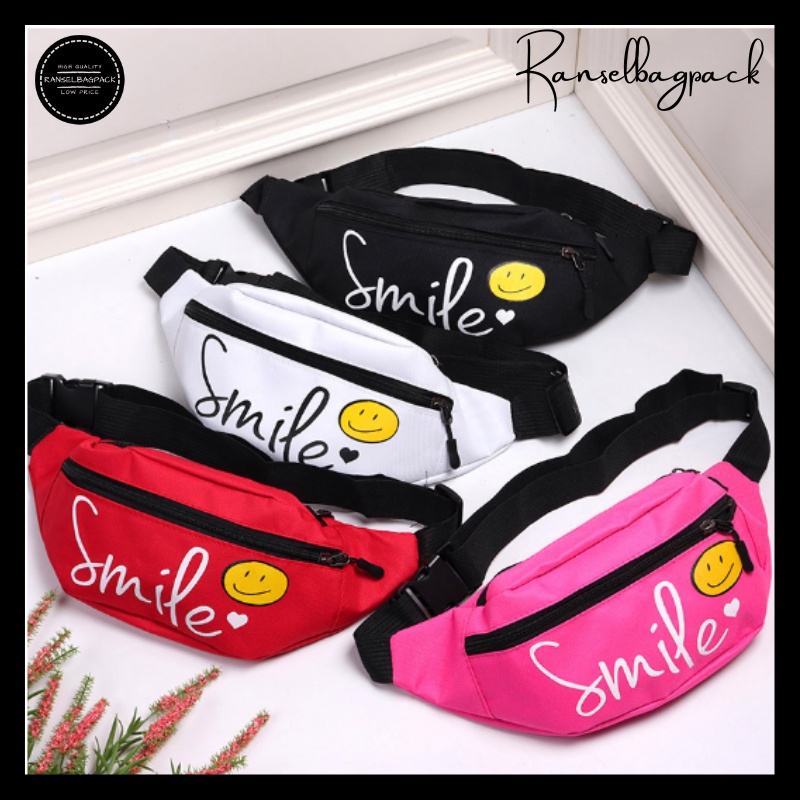 Waistbag Wanita - Tas Selempang Pinggang Dada Remaja Dewasa Model Korea Fashion Kekinian Terbaru Korean Stylish Backpack Kualitas Import Lokal Original Termurah Unisex Perempuan Cewek