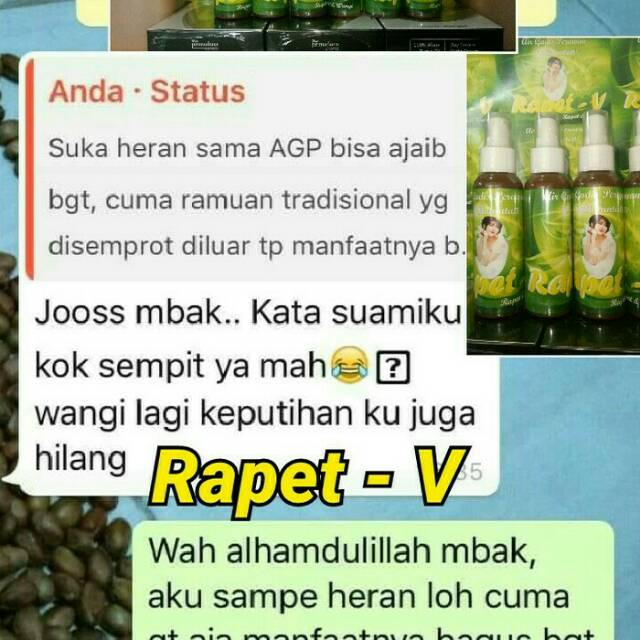 Rapet V-50ml air gadis perawan kalimantan
