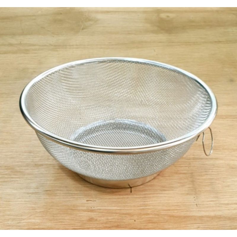 Saringan Tirisan Strainer Bulat Stainless Steel 304/Strainer 18x7cm