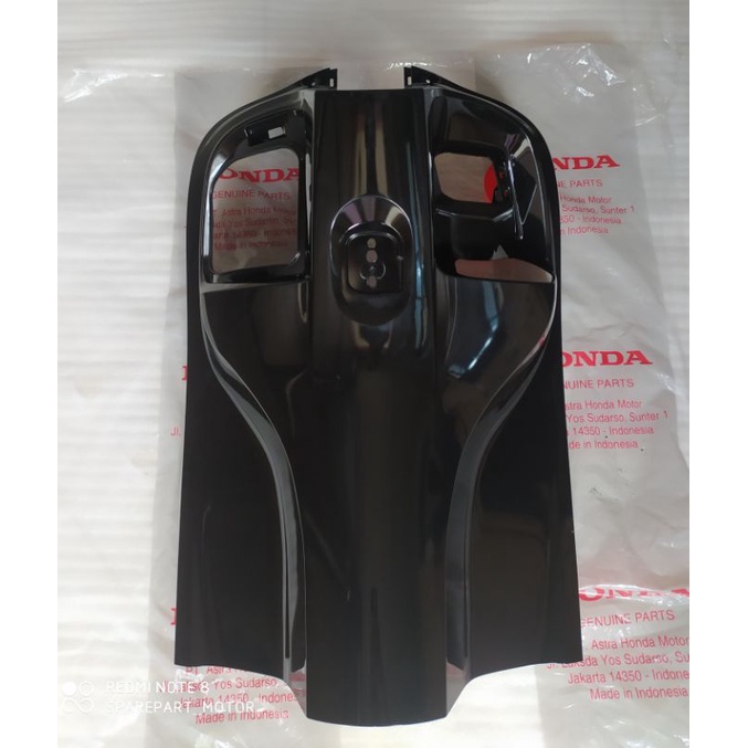 cover inner lower dasbor kunci scoopy k2f original hitam glossy kilap metalik leksil dek kunci scoop