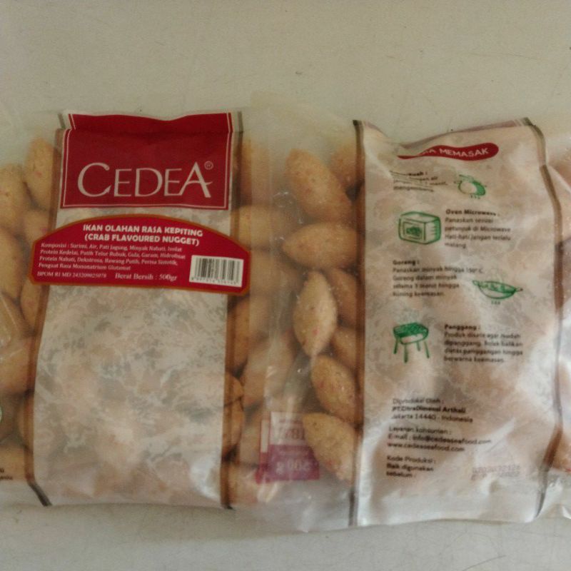 

CEDEA Crab Flavoured Nugget / Ikan Olahan Rasa Kepiting 500gr