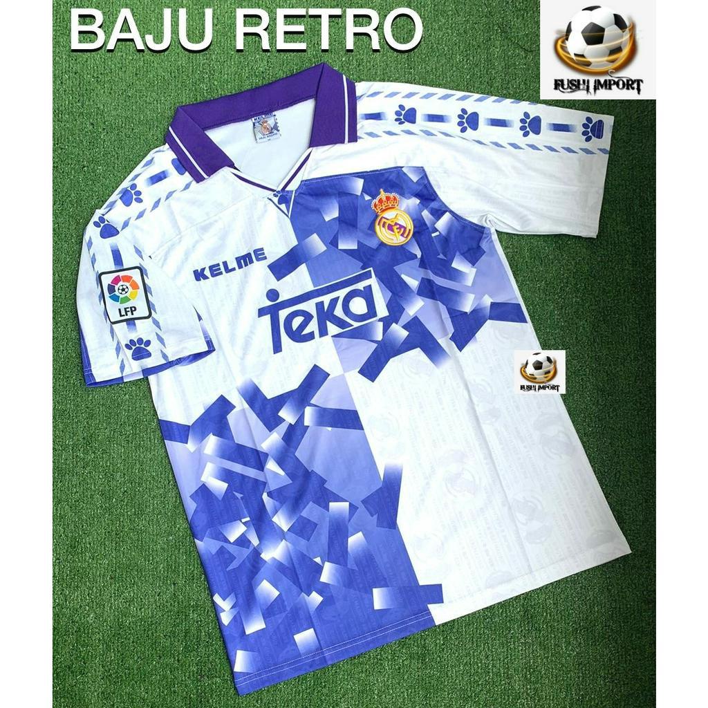 RETRO | Jersey Baju Bola Madrid 3rd Third TEKA 1996 1997 Grade Ori