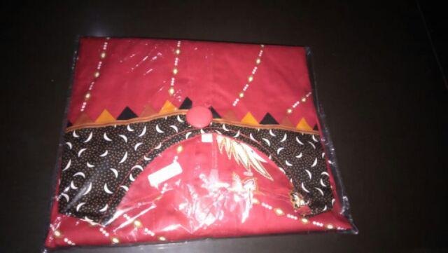 Dress Batik Tunik Warna Merah Edisi Imlek, 125 Bk# Bahan Katun Stretch