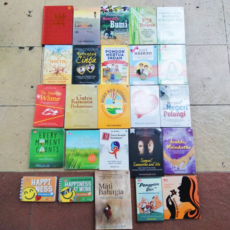 OBRAL BUKU MOTIVASI / PENGEMBANGAN DIRI / INSPIRASI / EVERY MOMENT COUNTS / INSPIRATION FOR WOMAN / PERCAYA DIRI ITU DI PRAKTEK IN / MARKETING ITU DI PRAKTEK IN / ORIGINAL 2c 2e-1