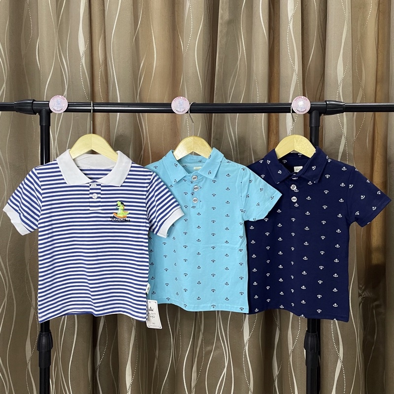 Setelan Polo Anak Import / Set Kaos Kerah Anak Laki / Baju Polo Shirt Anak