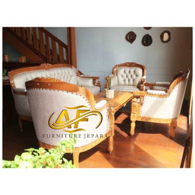 set kursi tamu kayu jati mewah/kursi tamu Mesir /kursi tamu elegan