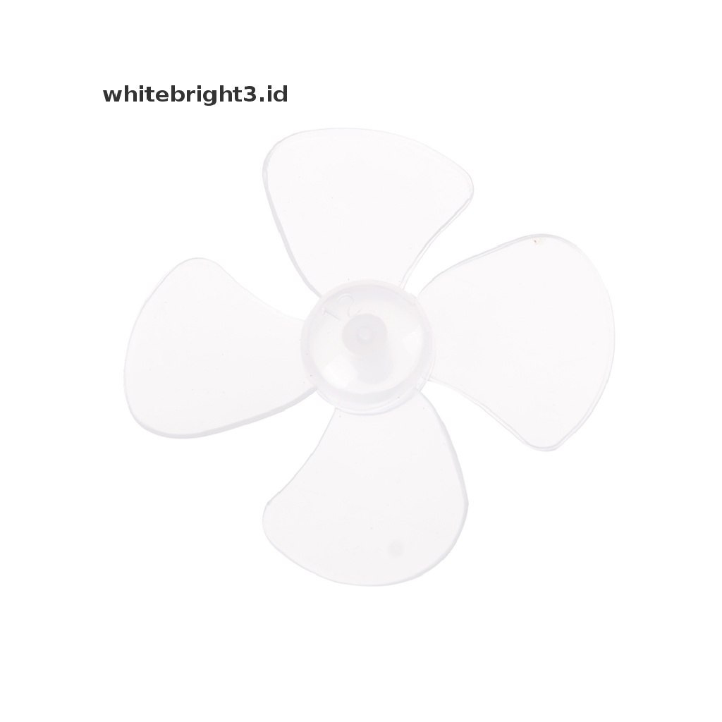 (whitebright3.id) 6pcs Baling Baling Plastik ABS 4 Bilah Ukuran 2mm X 56mm