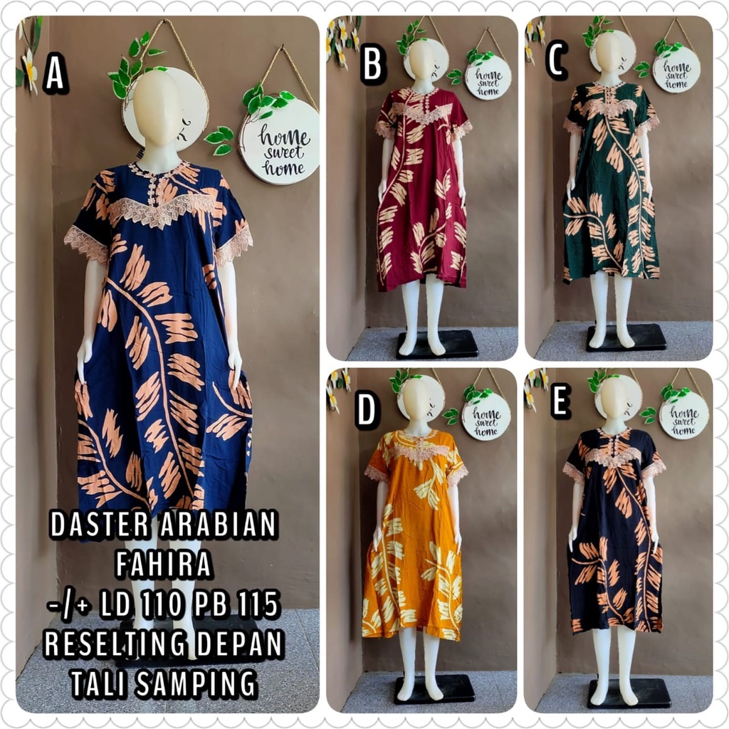 DASTER BAJU TIDUR BUMIL BUSUI JUMBO RAYON SUPER MOTIF RENDA ARABIAN