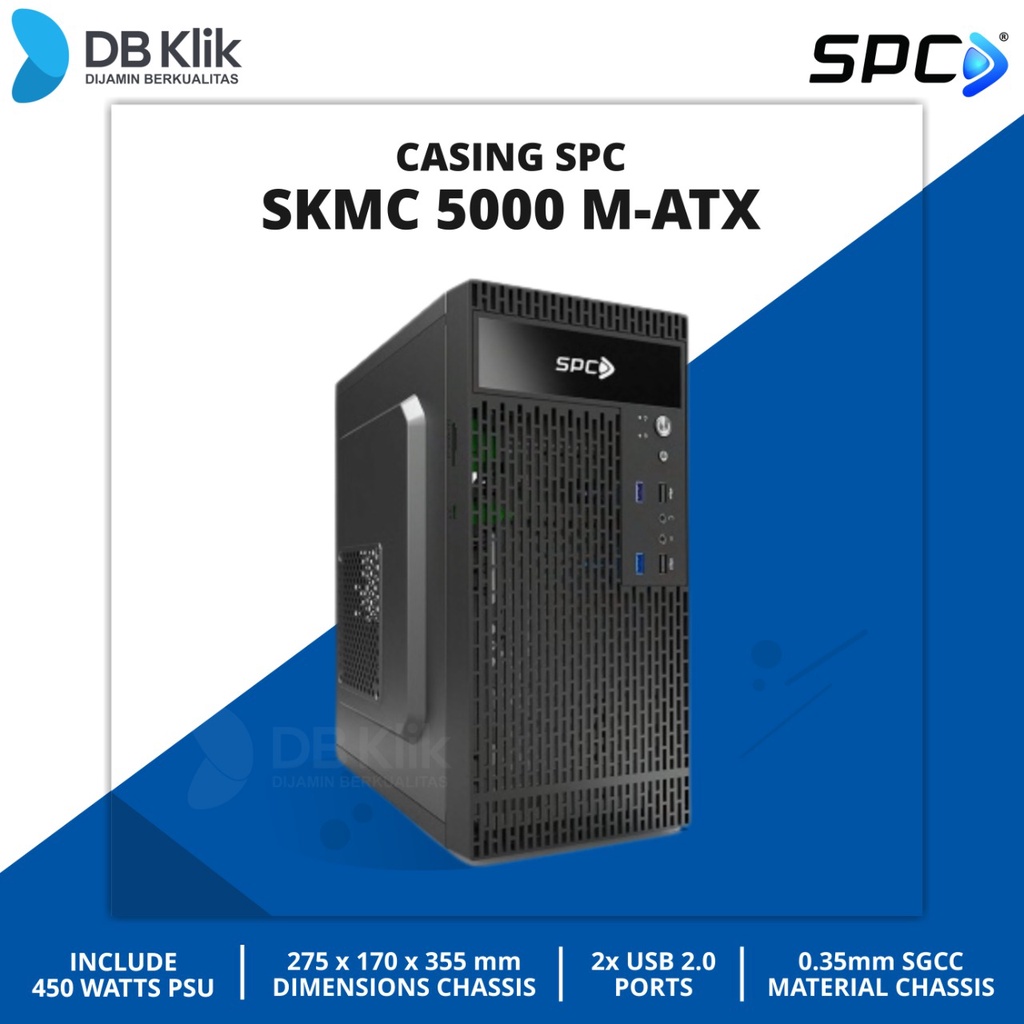 Casing SPC SKMC 5000 m-ATX with 450 Watts PSU - Case SPC SKMC5000