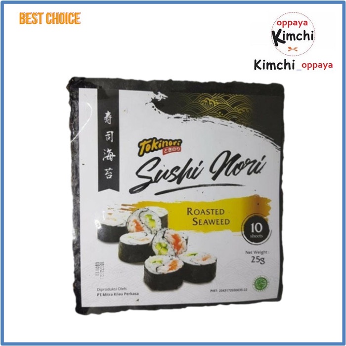 

NEW Tokinori sushi nori HALAL 10 lembar rumput laut sushi korea kimbab