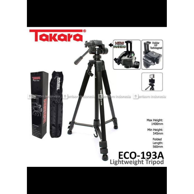 Takara lightweight tripod ECO 193A for dslr
