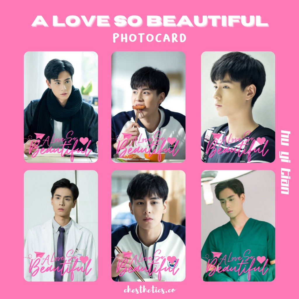 A Love So Beautiful CDrama China Chinese Drama Photocard Aktor Hu Yitian Shen Yue