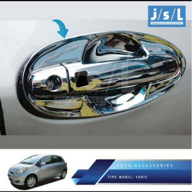 Outer mobil Yaris chrome jsl