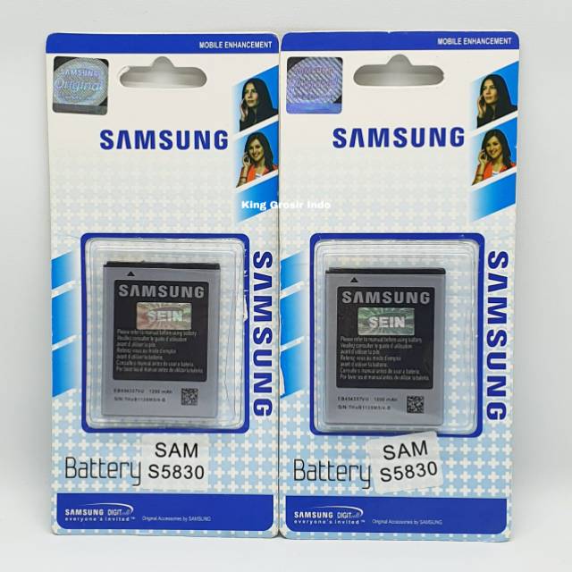 Baterai Samsung Galaxy Ace 1 / S5830 Original OEM EB454357VU Battery